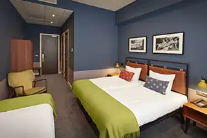 Triple hotel room